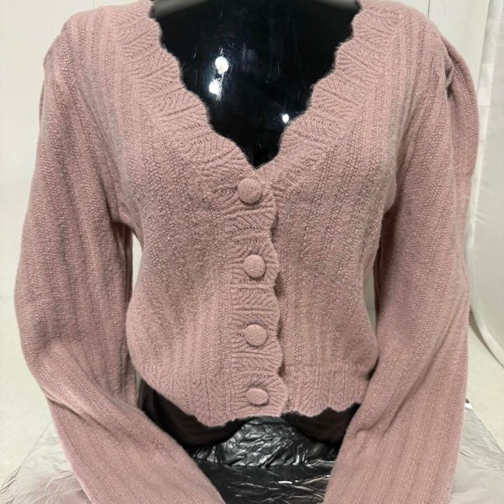 Unbranded Women's Pink and Brown Cardigan